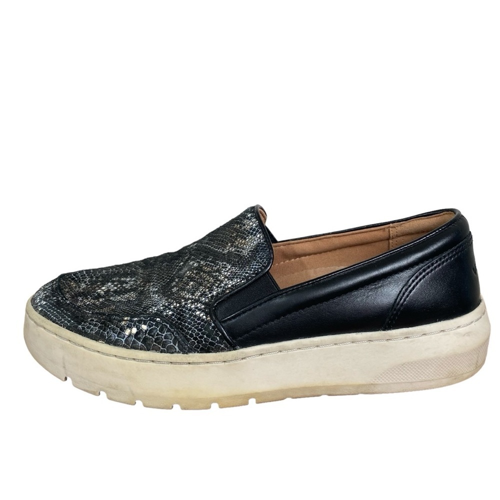 Vionic Womens 6 Dinora Boa Black Leather Platform Loafer‎ Left Shoe Amputee